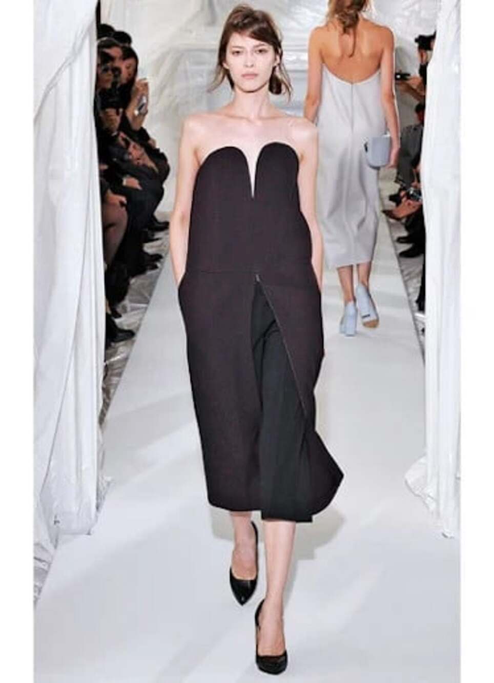 Maison Margiela Tailored Strapless Midi Dress IT 40 US 4 Womens Green NWT $2850